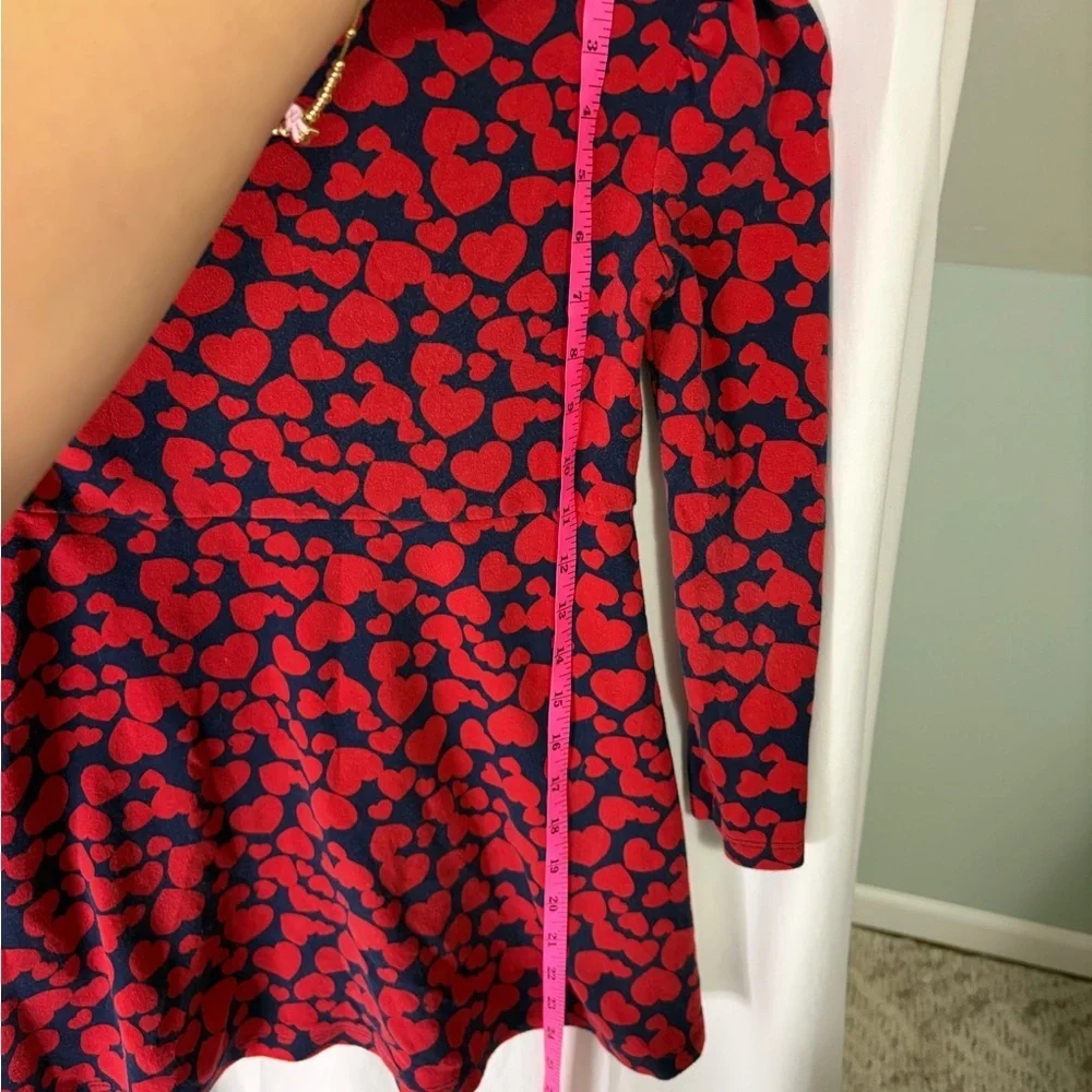GAP Kids Red and Black Heart Pattern Dress size 6/7